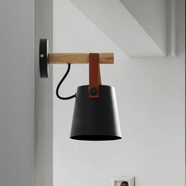 Simple Wooden Wall Light