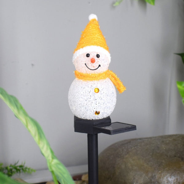Outdoor Led Solar Light Snowman