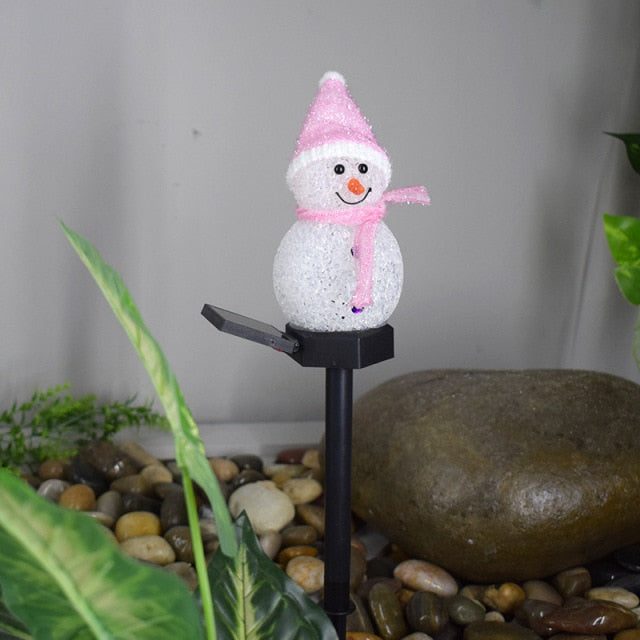 Outdoor Led Solar Light Snowman