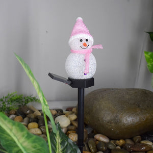 Outdoor Led Solar Light Snowman