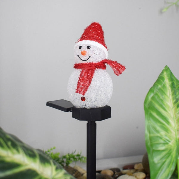 Outdoor Led Solar Light Snowman