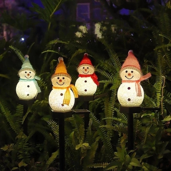 Outdoor Led Solar Light Snowman
