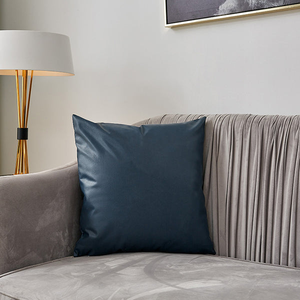 Decorative Leather Look Cushion Covers